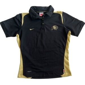 CU Colorado buffalos Polo in Black and Gold
